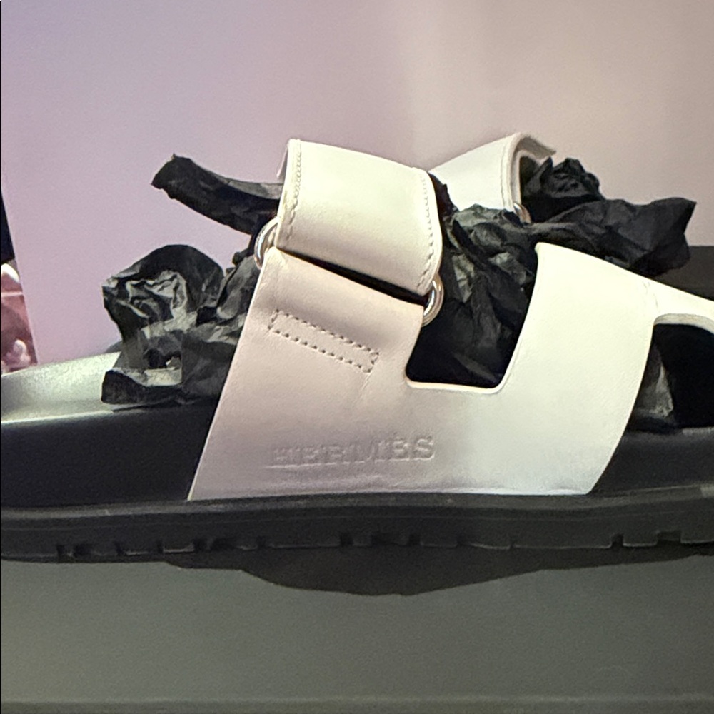 Hermes Chypre White Slide Sandals - Picture 6 of 10